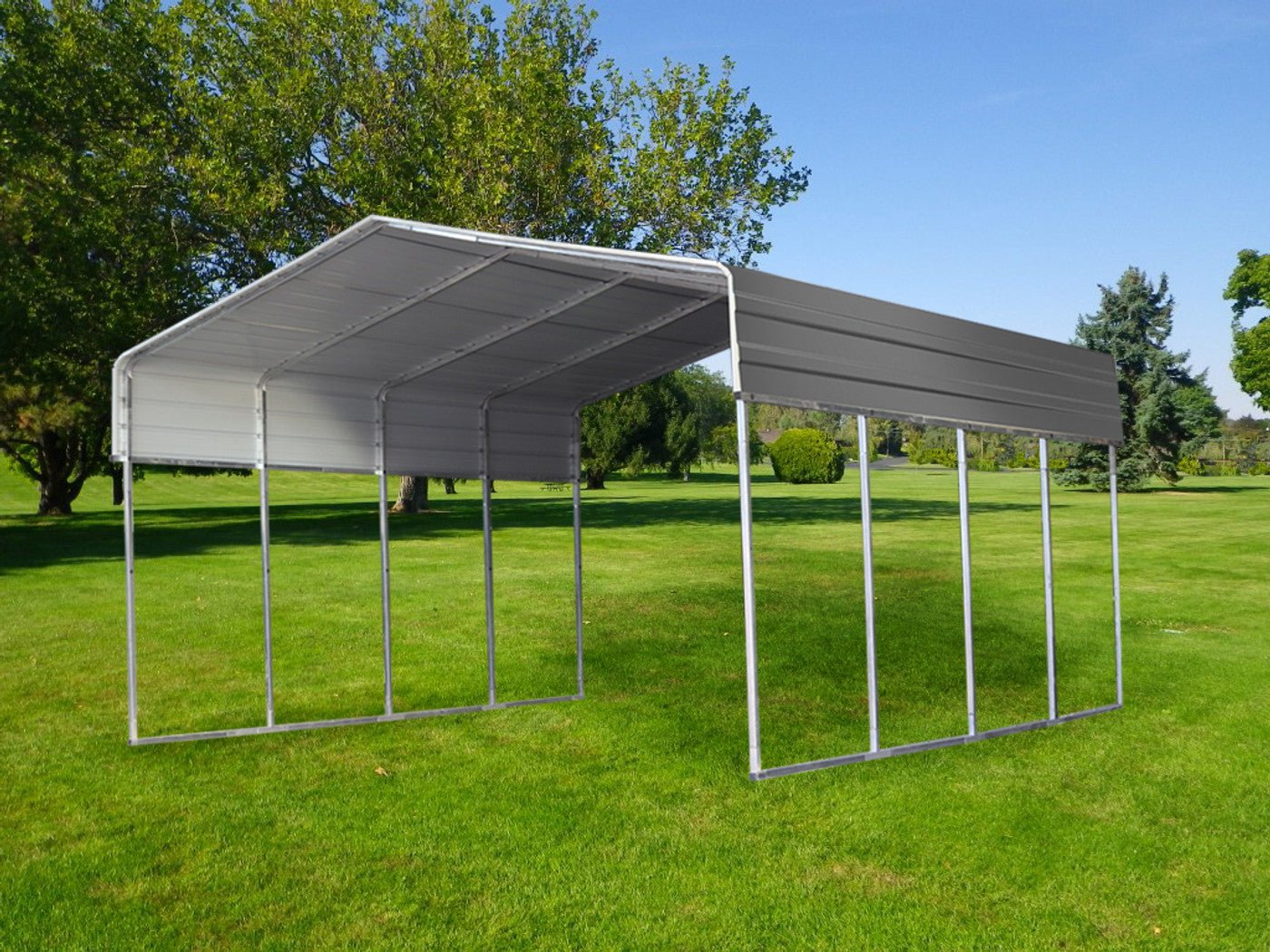 Steel_Carport_9__10906 6m x 6m | Portable Carport Kit Shade Shed - Image 1